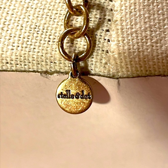 Stella and Dot chrystal statement necklace w gold tone chain and extender! - Picture 10 of 14